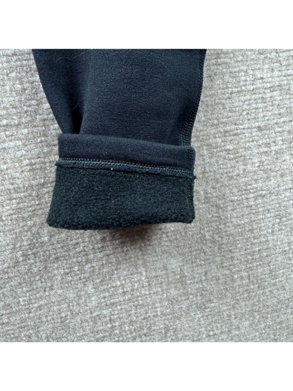Athleta Polartec Power Stretch Tight Fleece Lined Leggings Black Small Running - Picture 8 of 13